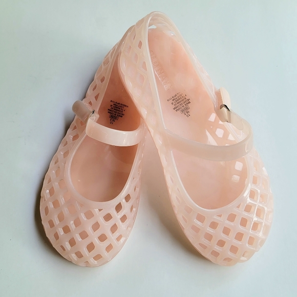 Old Navy Jelly Basket Weave Light Pink Shoes, 10T - Picture 5 of 8